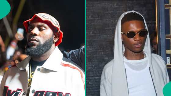 Wizkid gives Odumodublvck $20k cash, his reaction trends as fans beg him for money: "Go meet Idolo"