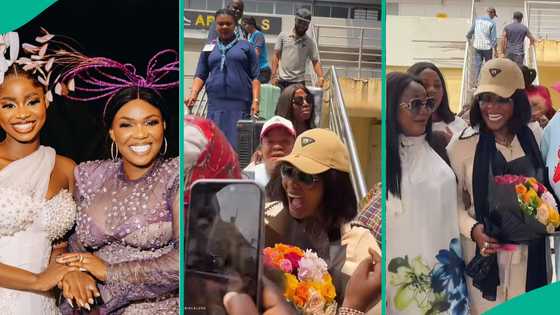 Iyabo Ojo gets royal welcome after returning to Nigeria from daughter's lavish wedding: “Speechless”