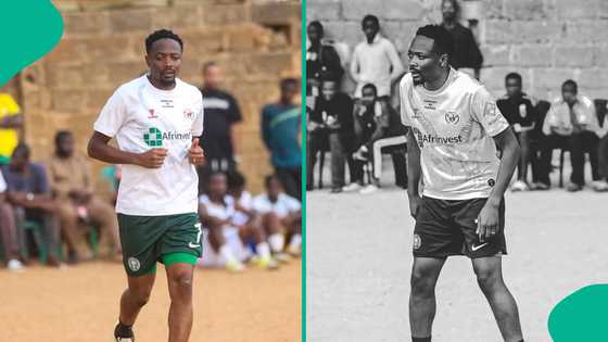 Ahmed Musa returns to Jos, plays football with childhood friends on sandy pitch