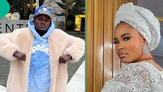 Portable's lover Queen Dami's voice as she speaks on love and money trends: "She swallow speaker?"