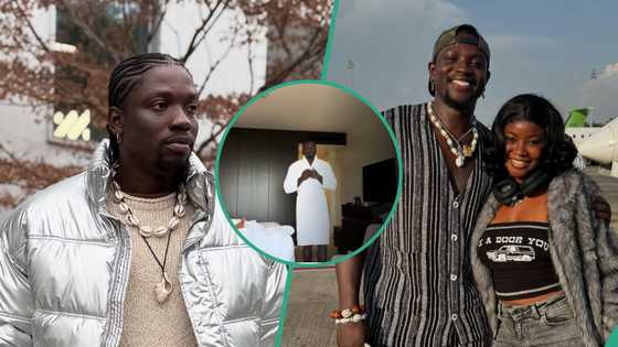VDM shares fresh dancing video from his hotel room, fans spot female body part on bed, ask questions