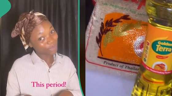 “Where your PPA please”: Lady corper gets food items as christmas gift from her workplace