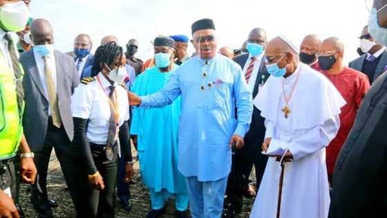 Akwa Ibom governor receives 5th Ibom Air aircraft as airline gets first female pilot