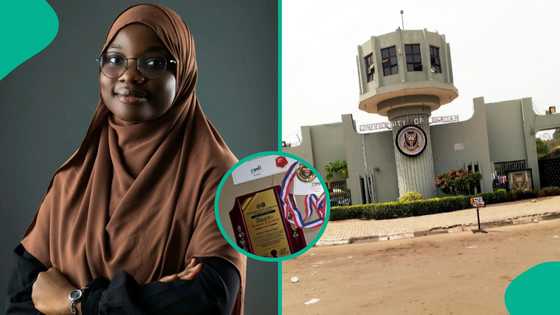 University of Ibadan English graduate earns first-class degree, shows off awards with recognition