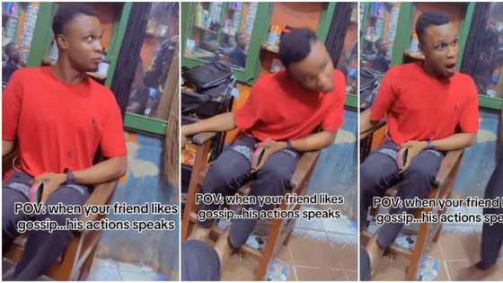 "I first think say na epilepsy dey worry am": Video of man gossiping in salon gets women talking