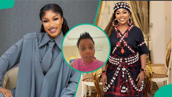 Tonto Dikeh's alleged native doctor comes out to drag her amid Doris Ogala feud: “Confession ke?”