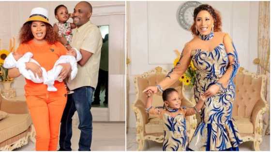 Chidi Mokeme, Susan Peters, others celebrate Tricia Eseigbe as she welcomes twins, unveils them on birthday