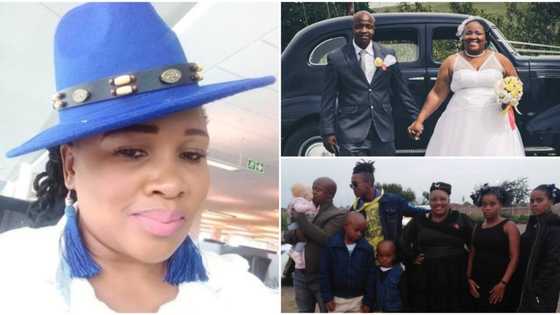 He married me with 4 kids - Woman says as she flaunts handsome husband (photos)