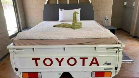 See how Toyota pickup was turned into a beautiful bed that gets social media talking as people can't believe their eyes (photos)