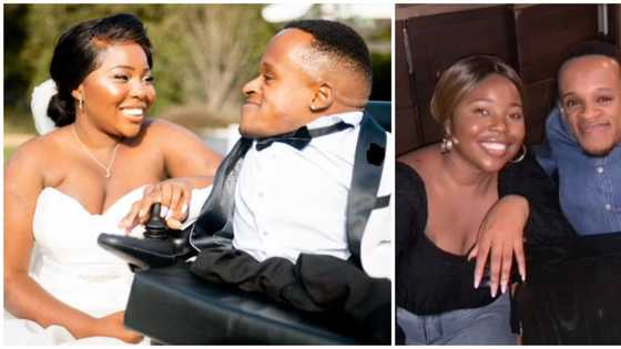 Beautiful love story of how man born with brittle bones disorder met his beautiful bride