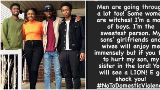 If you hurt my son, you will see a lion: Omoni Oboli condemns domestic violence, warns sons' future wives