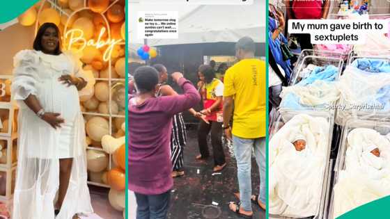 Cute naming ceremony of sextuplets, mum names them David, Daniella, Deborah