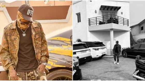 Shatta Wale goes gangsta as he flaunts huge mansion and expensive cars in new photos