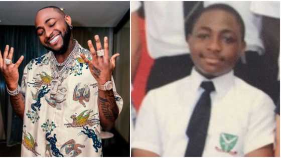 "He still does it": Video shows young Davido unconsciously touching his nose as he shows off father's cars