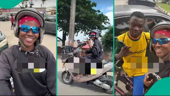 "This is cool": UNILAG student attracts attention after dressing as delivery driver on costume day