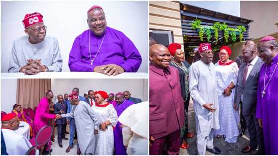 2023: New twist as Tinubu meets with Northern Pentecostal Bishops, reveals position on Muslim-Muslim ticket