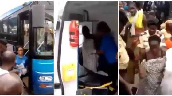 Nigerian woman gives birth in a public bus in Lagos, social media reacts as the video emerges