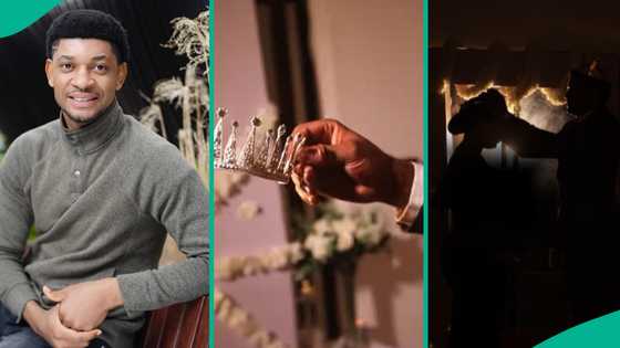 ‘You Are Yahweh’ singer, Steve Crown, proposes to his fiancee with crown in sweet engagement video