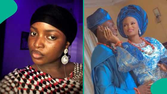 Lady who married pastor shares unexpected thing he did when he was told to peck her, video trends