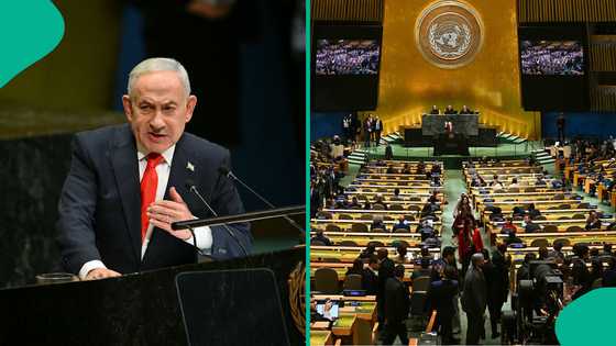 Dozens of delegates from multiple countries walk out as Israel PM Netanyahu addresses UNGA