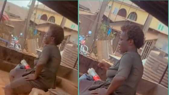 "She just realised she's not in her right senses": Video as mentally challenged woman cries on the road