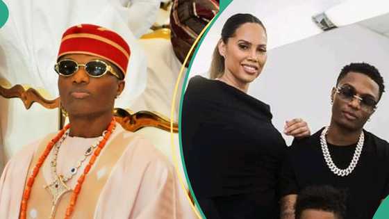 Wizkid and his lover Jada P display their skin care routine, fans gush as their pictures trend
