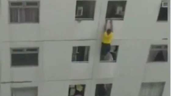 Bidiyon yadda wani dan Najeriya da ya diro daga bene hawa 9 kuma bai mutu ba
