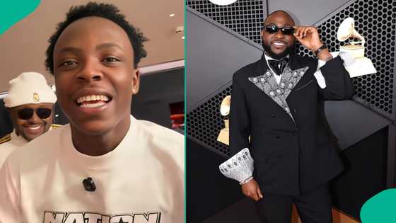 Davrel apologises after viral video shows him disrespecting Davido at Israel DMW's father's burial