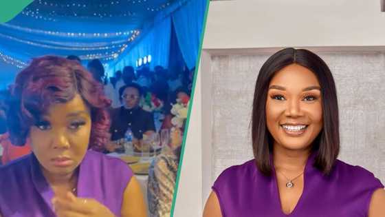 Drama as actress Gloria Akhigbe looks uncomfortable in long artificial eye lashes, video trends