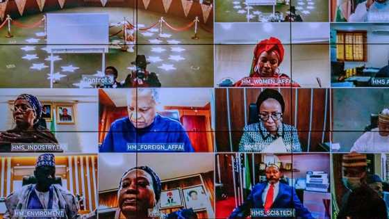 Shugaba Buhari ya jagoranci zaman majalisar zartaswa ta yanar gizo (Hotuna)