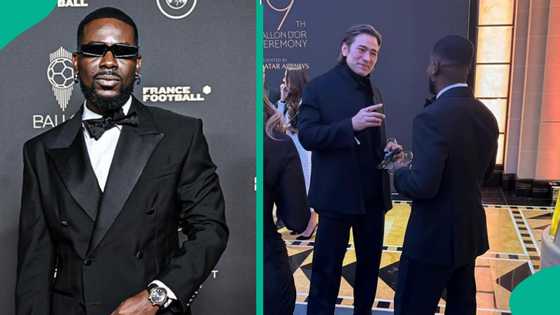 Adekunle Gold graces Ballon d’Or 2025 in Paris, fans react to his surprise appearance