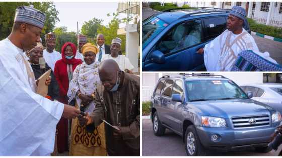 Great joy as Governor Zulum gives doctor a car, millions of naira, photos emerge