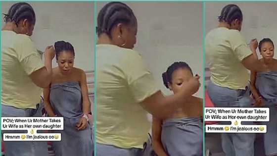 "I'm jealous of their love": Man reacts as his mother feeds his wife at hospital, video melts hearts