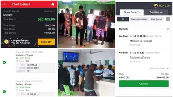 Kamar almara: Wani ya hango nasarar Morocco kan Portugal, 'yan Najeriya sun yi caca a kai, sun ci miliyoyi