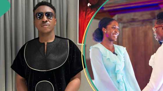 Moses Bliss engagement: Frank Edward cries out as ladies flood him with dance videos