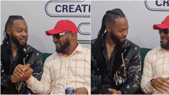 "My mentor, I want to be like you": Yul Edochie hails singer Flavour as they chill together in feel-good video