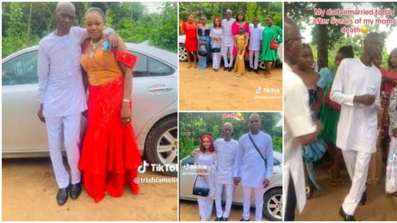 "Our new wife": Children accompany their father as he takes another wife after mum's demise, video goes viral