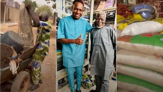 Yadda Matashi Ya Gwangwaje Wani Tsoho Mai Tura Baro Da Sha Tara Ta Arziki, Bidiyon Ya Tsuma Zukata