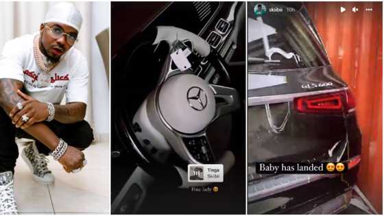 Baby has landed: Singer Skiibii takes delivery of multi-million naira Maybach, fans gush over video of new car
