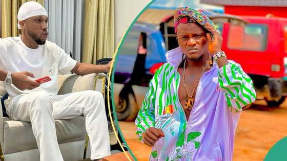 Charles Okocha flaunts bundles of naira notes in new video after Portable’s claims of N20m rip-off