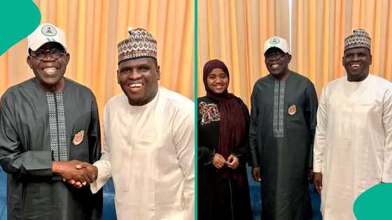 Rarara da amaryarsa sun sanya labule da Tinubu, an ji abin da suka tattauna