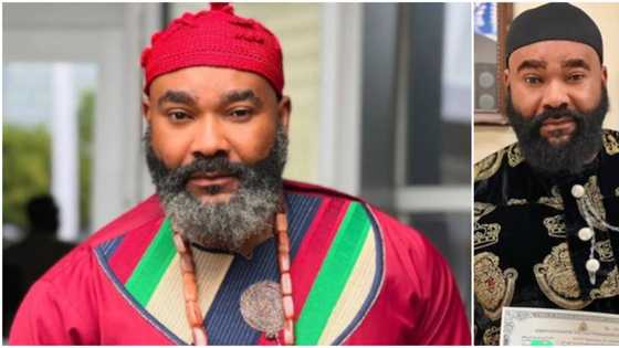 "I have my PVC": Nollywood's Prince Eke happily says as he finally becomes US citizen, shares inspiring video