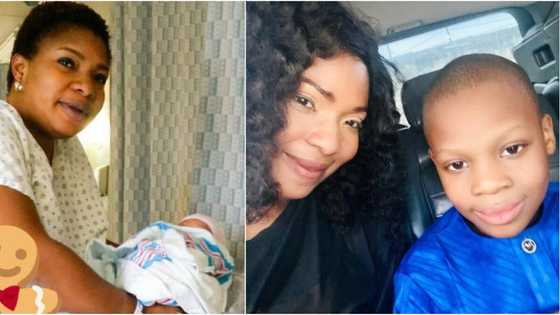 Actress Laide Bakare shares adorable throwback photo with son as he celebrates birthday