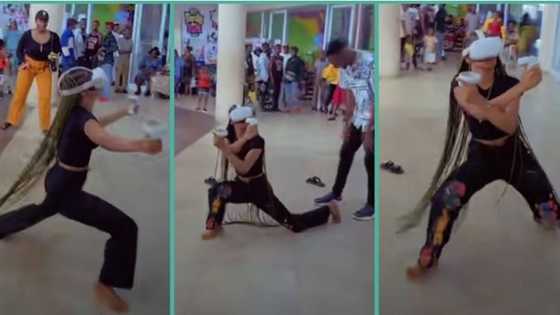 "I nearly fainted": Drama as lady plays virtual reality game for the first time, video goes viral