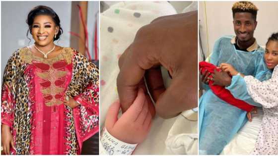 Actress Mide Martins becomes ‘grandma’ as footballer wife, Yetunde Barnabas welcomes 1st child