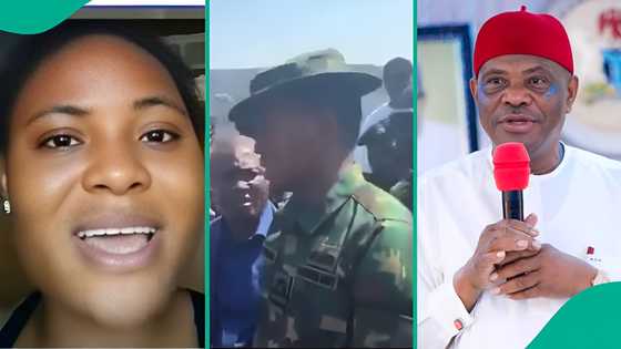 "Sir, I’m not a fool": Lady reacts as Wike clashes with naval officer, shares observation about viral clip
