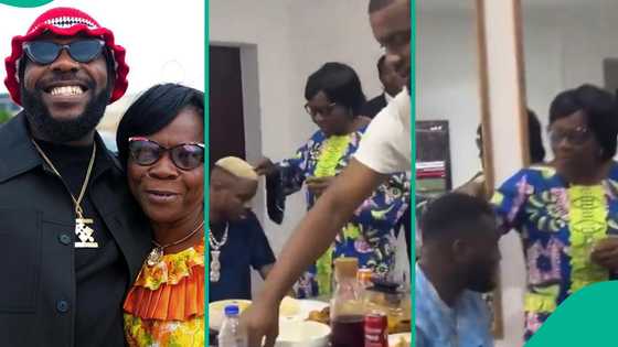 “No excuses to miss goals”: Moment Odumodu’s mum anoints Osimhen, Boniface after Egusi feast trends