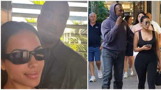 Moving On: Kanye West poses with Kim Kardashian lookalike rumoured girlfriend Chaney Jones in her new selfie