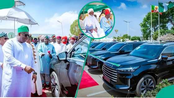 Northern governor gifts 17 SUVs to traditional rulers for his birthday as pupils learn in mud huts