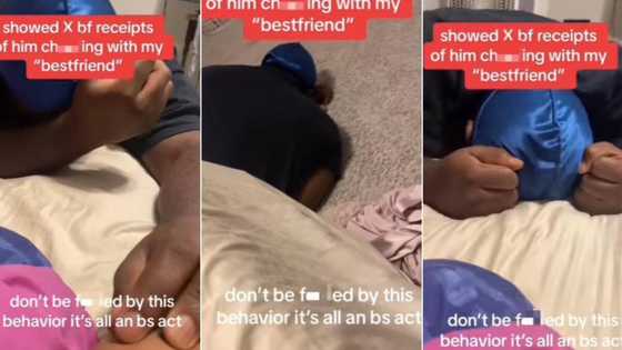 "He needs a role in Nollywood": Lady confronts cheating boyfriend with evidence, his dramatic reaction trends